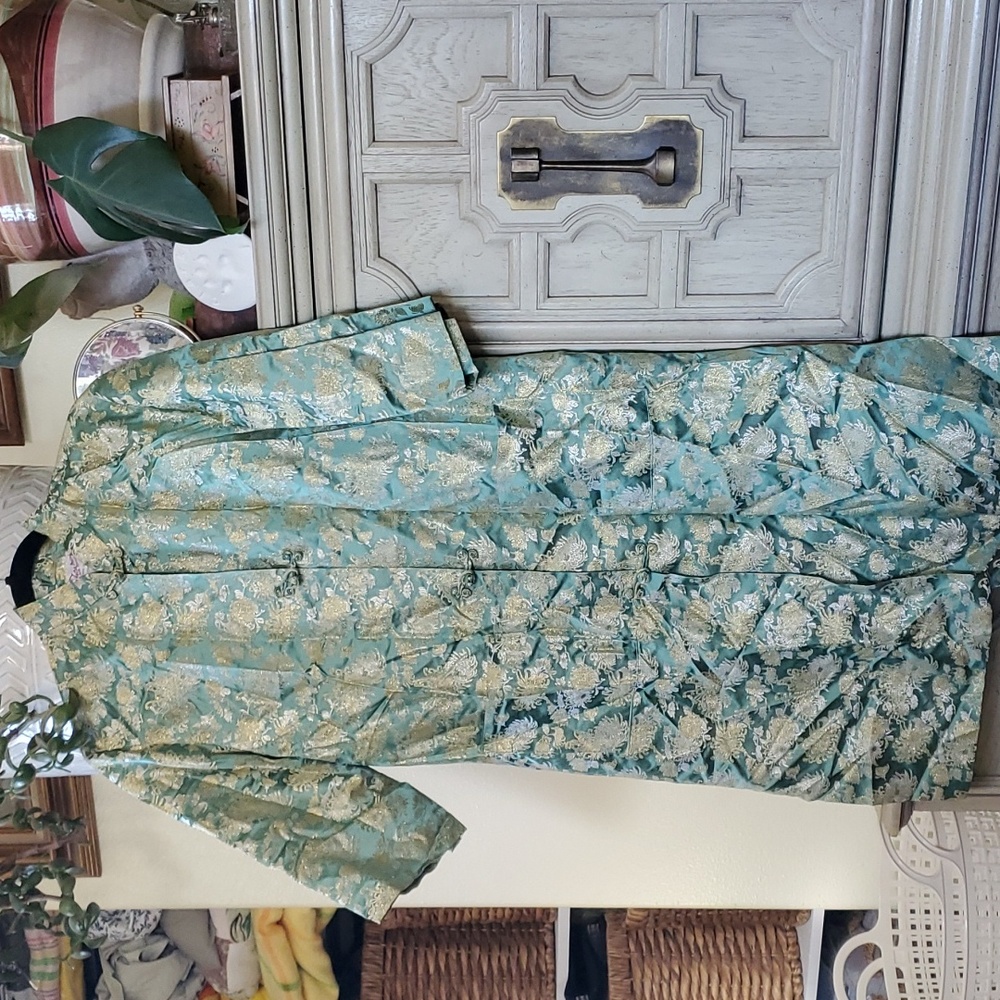 Vintage Tatsu Mura Silk Mansuon Kyoto Japan Kimono Robe